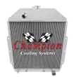 Champion Two Row Aluminum Radiator for 1942-1952 Ford Truck w/ Chevy Conversion EC4252CH thumbnail 3