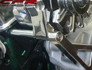 Alternator Bracket Set for Chevy Small Block w/Long Water Pump Polished Billet Aluminum thumbnail 2