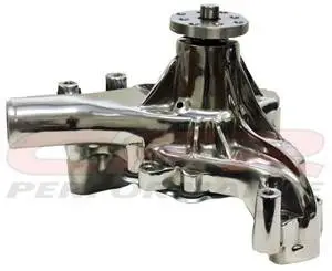 Chevy Small Block High Volume Long Water Pump 1969 to 1984 Polished