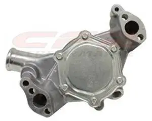 Chevy Small Block High Volume Long Water Pump 1969 to 1984 Polished thumbnail 2