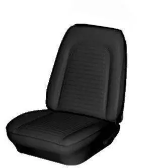 1969 Camaro Standard Front Bucket and Rear Bench Seat Upholstery - Non-Folding Rear