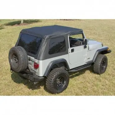 XHD Soft Top, Bowless, Black Diamond; 97-06 Jeep Wrangler TJ