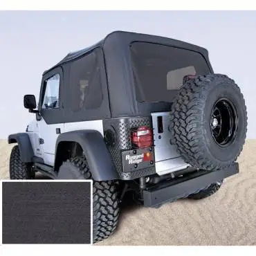XHD Soft Top, Black Denim, Tinted Windows; 97-06 Jeep Wrangler TJ thumbnail 2
