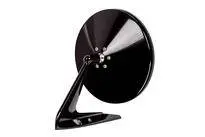BR1008 - 1960-74 GM Round Door Mirror With Fasteners On Leading Edge - Gloss Black thumbnail 2