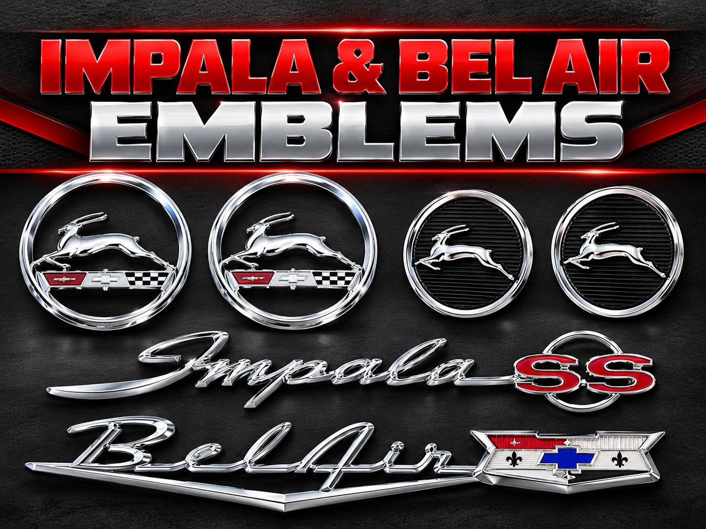 Impala & Bel Air Emblems