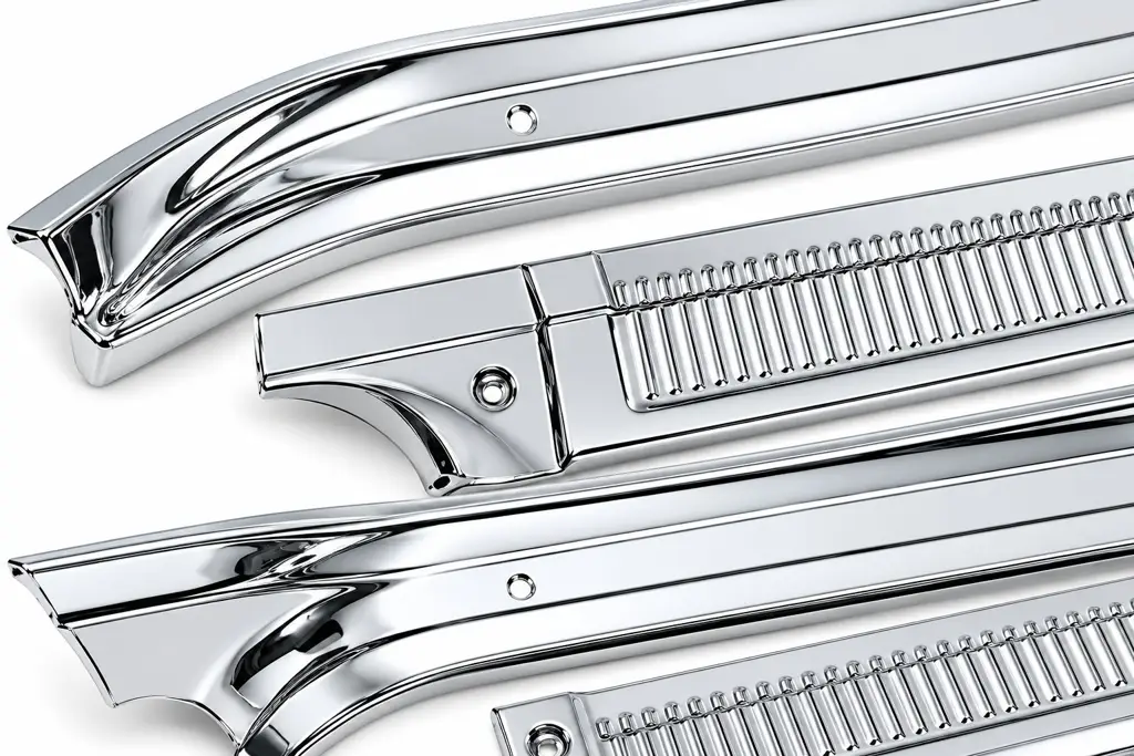 1973-1977 Chevy GMC C10 C20 K10 K20 Pickup Truck Door Sill Plates Polished Aluminum 4 Piece Set