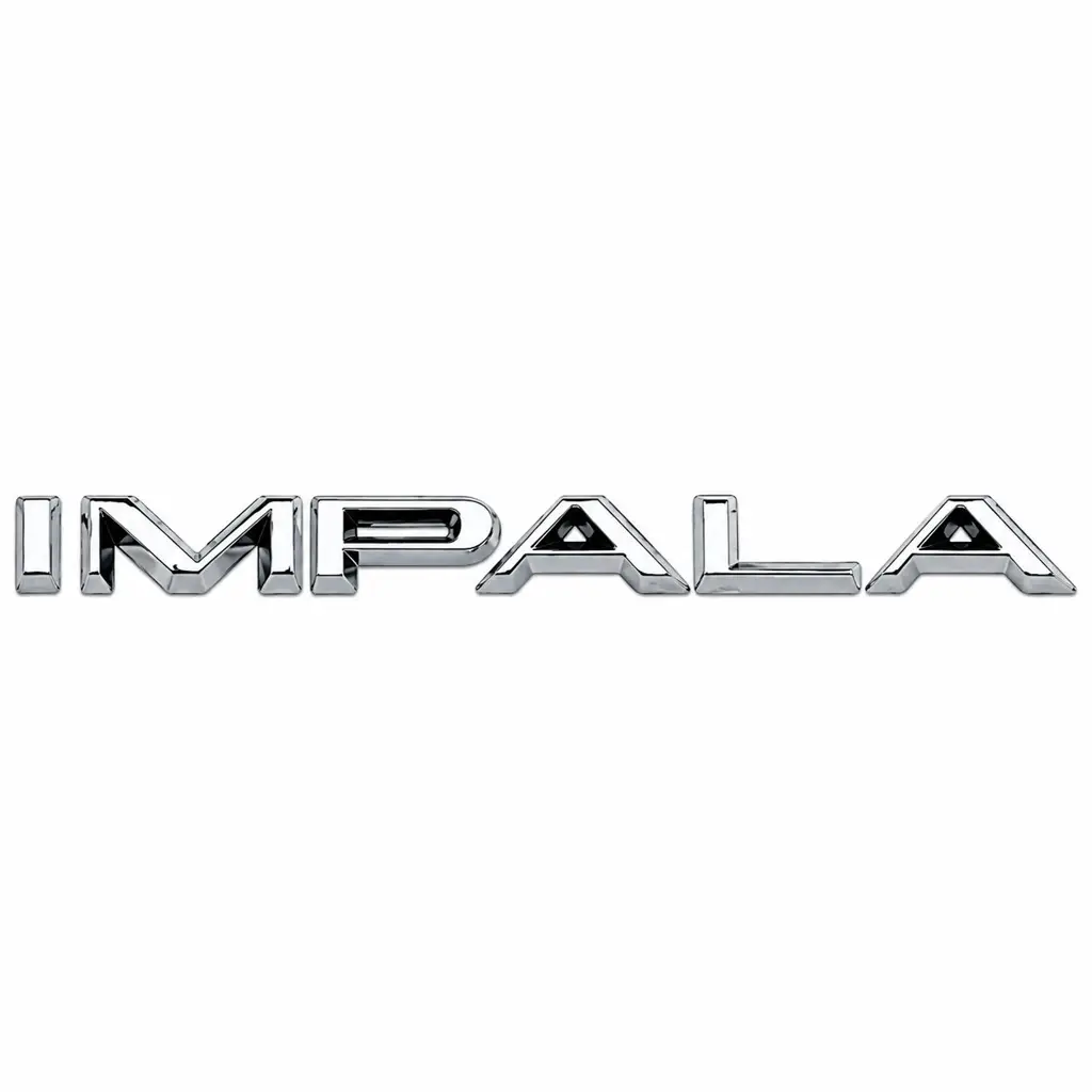 1965-1966 Chevy Impala Fender Emblem Letters LH RH Pair 12 Piece Set image 2