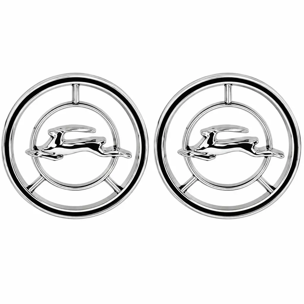 1965-1966 Chevy Impala Circle Fender Emblems – Chrome – Pair LH RH – OER