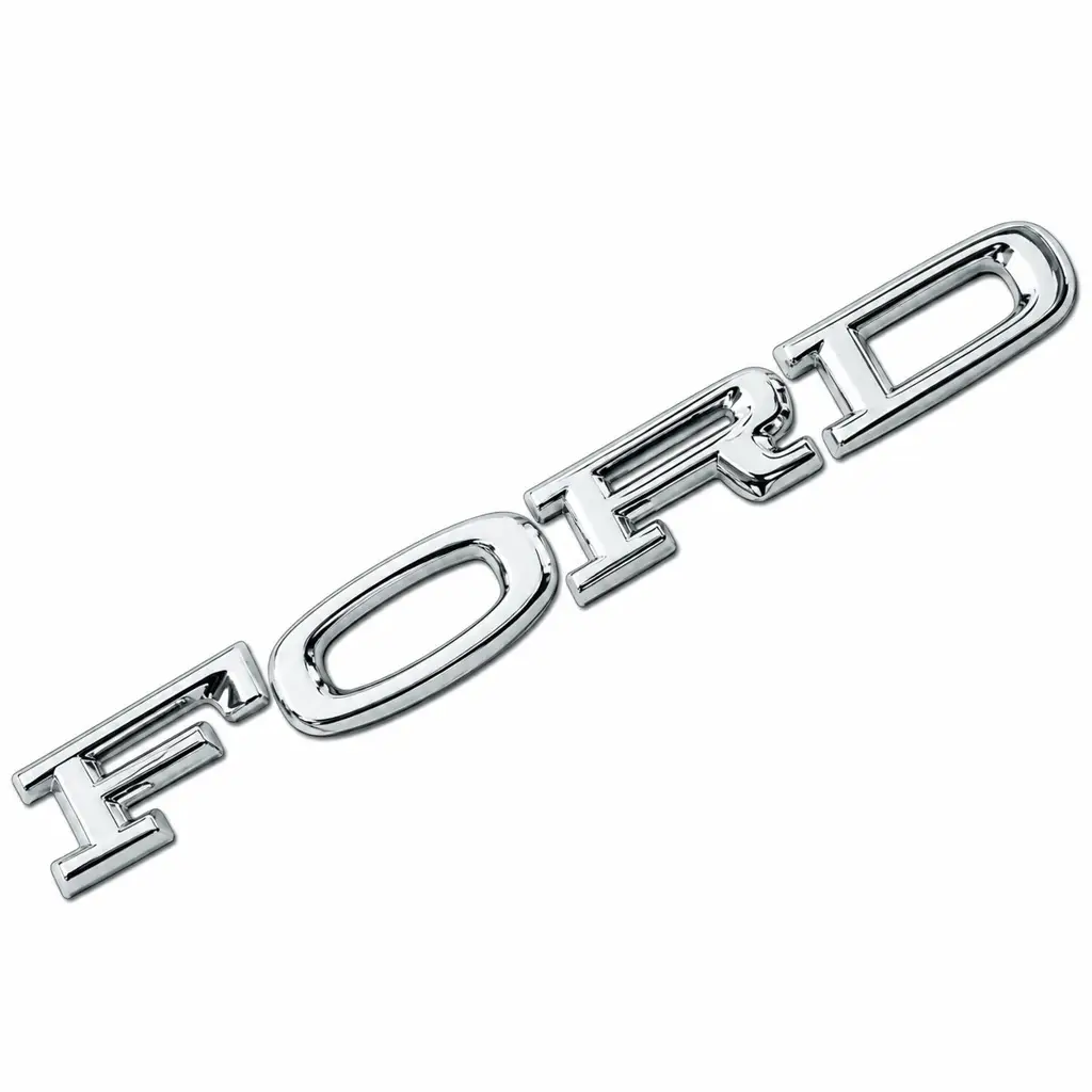 1964-1966 Ford Mustang 1964 Fairlane FORD Hood Emblem Letter Set Adhesive Backed image 2