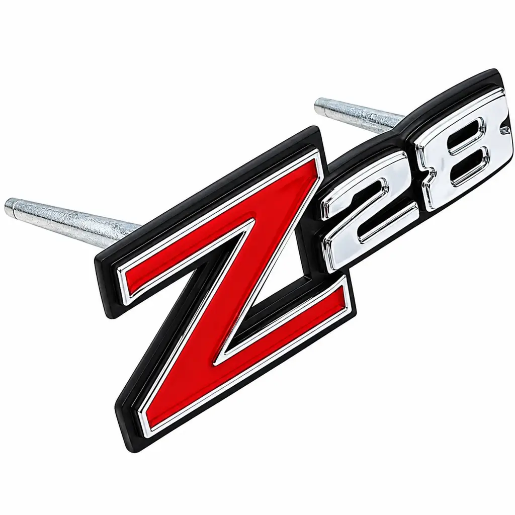 1970-1973 Chevy Camaro Z28 Front Grille Emblem with Mounting Hardware - OER 338239 image 2