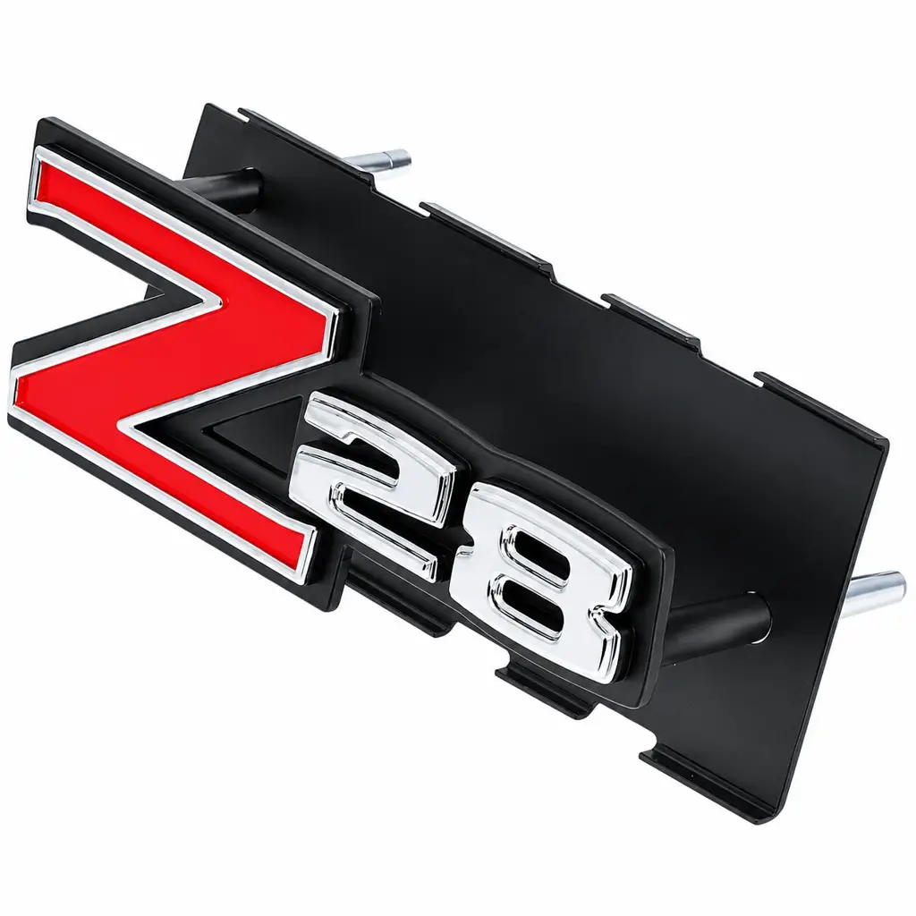 1970-1973 Chevy Camaro Z28 Front Grille Emblem with Mounting Hardware - OER 338239