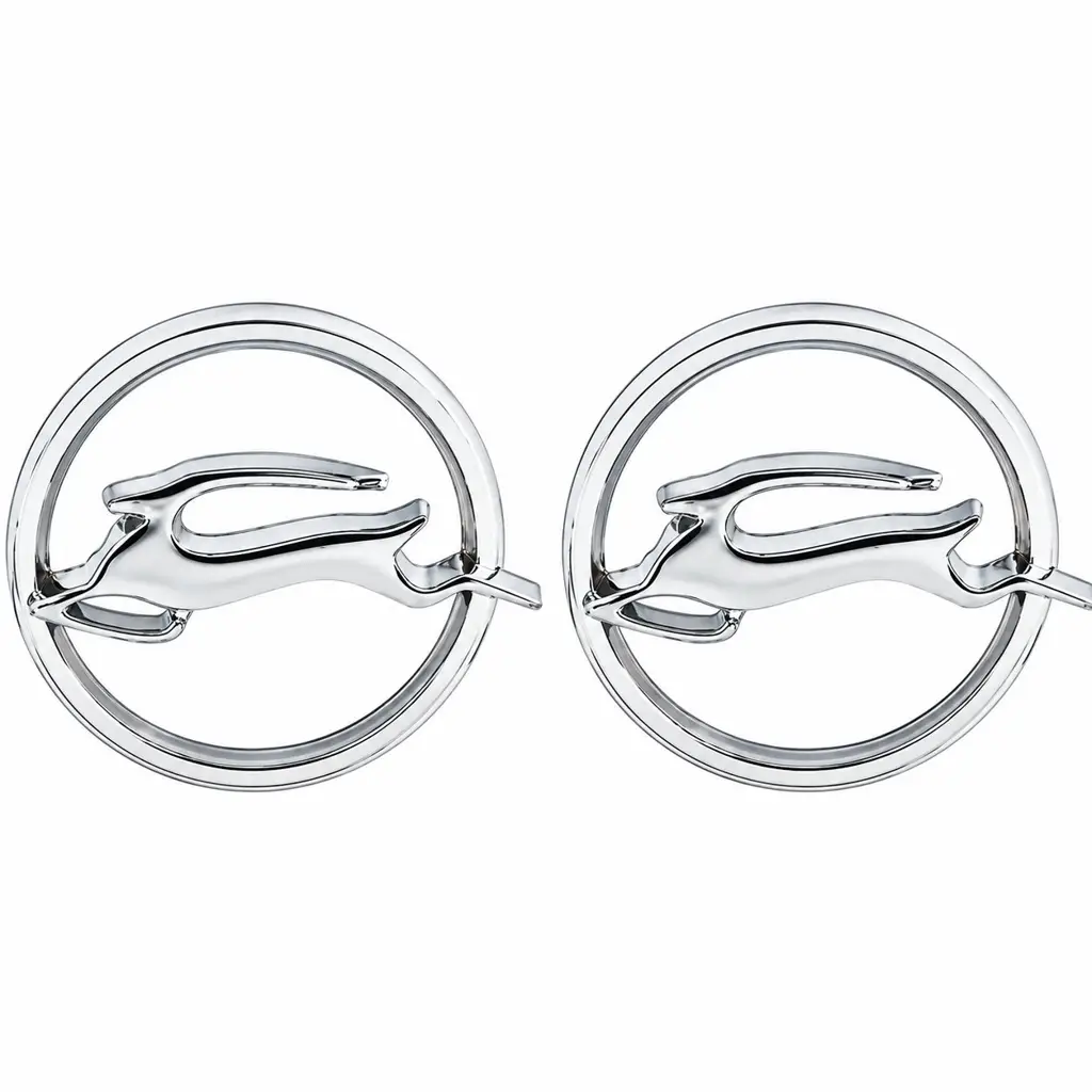 1964 Chevy Impala Rear Quarter Panel Emblems Pair LH RH with Hardware – OER