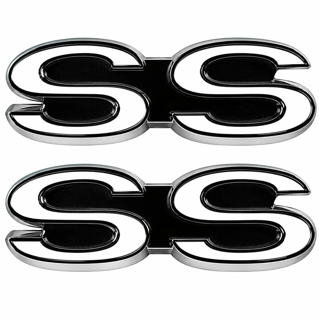 1968 Chevrolet Camaro SS Front Fender Emblems – Pair – Driver & Passenger Side – OER image 3