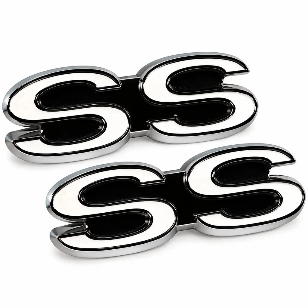 1968 Chevrolet Camaro SS Front Fender Emblems – Pair – Driver & Passenger Side – OER