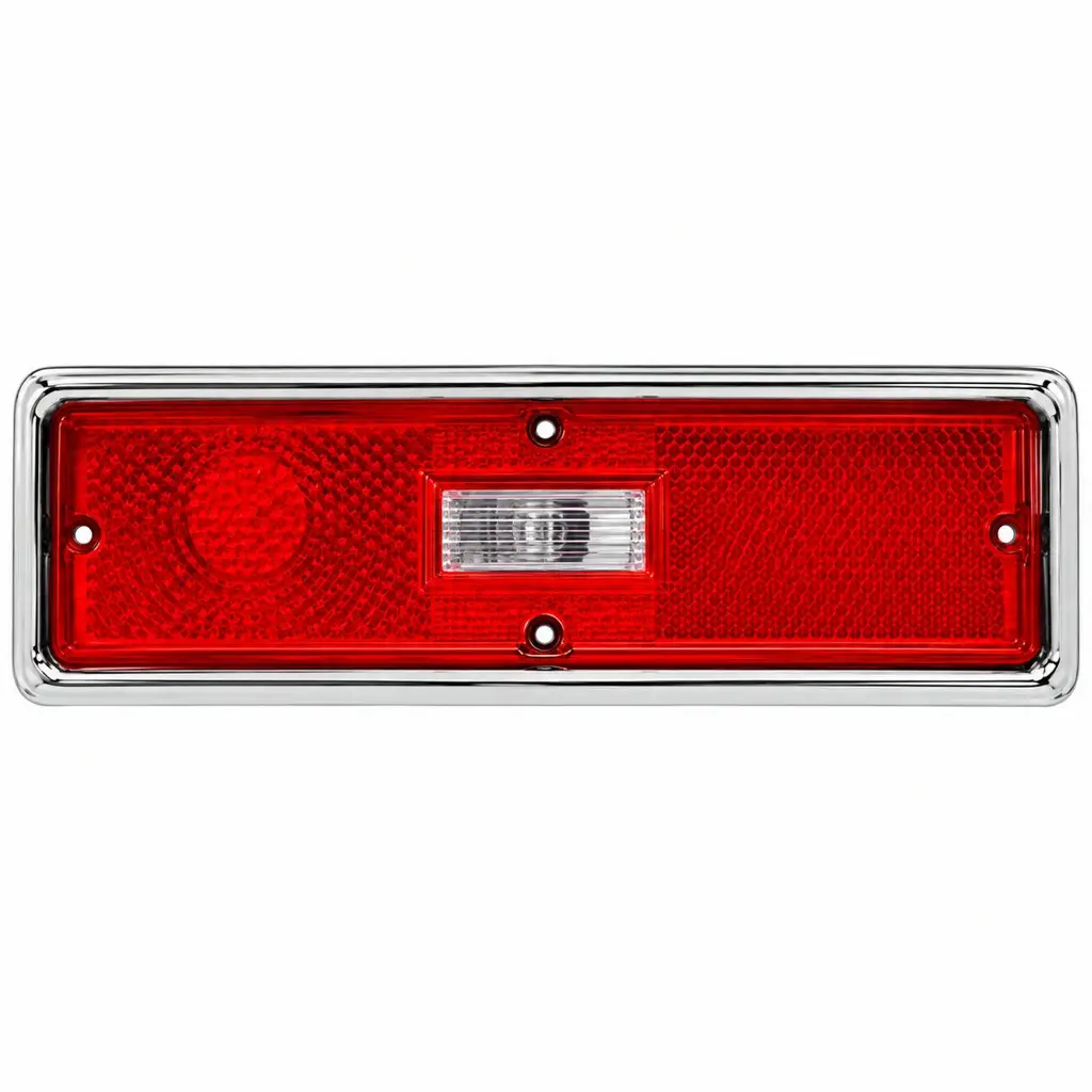 1970-1971 Chevy Nova Tail Light Assemblies – Pair LH RH – Rectangular Backup Lens image 3