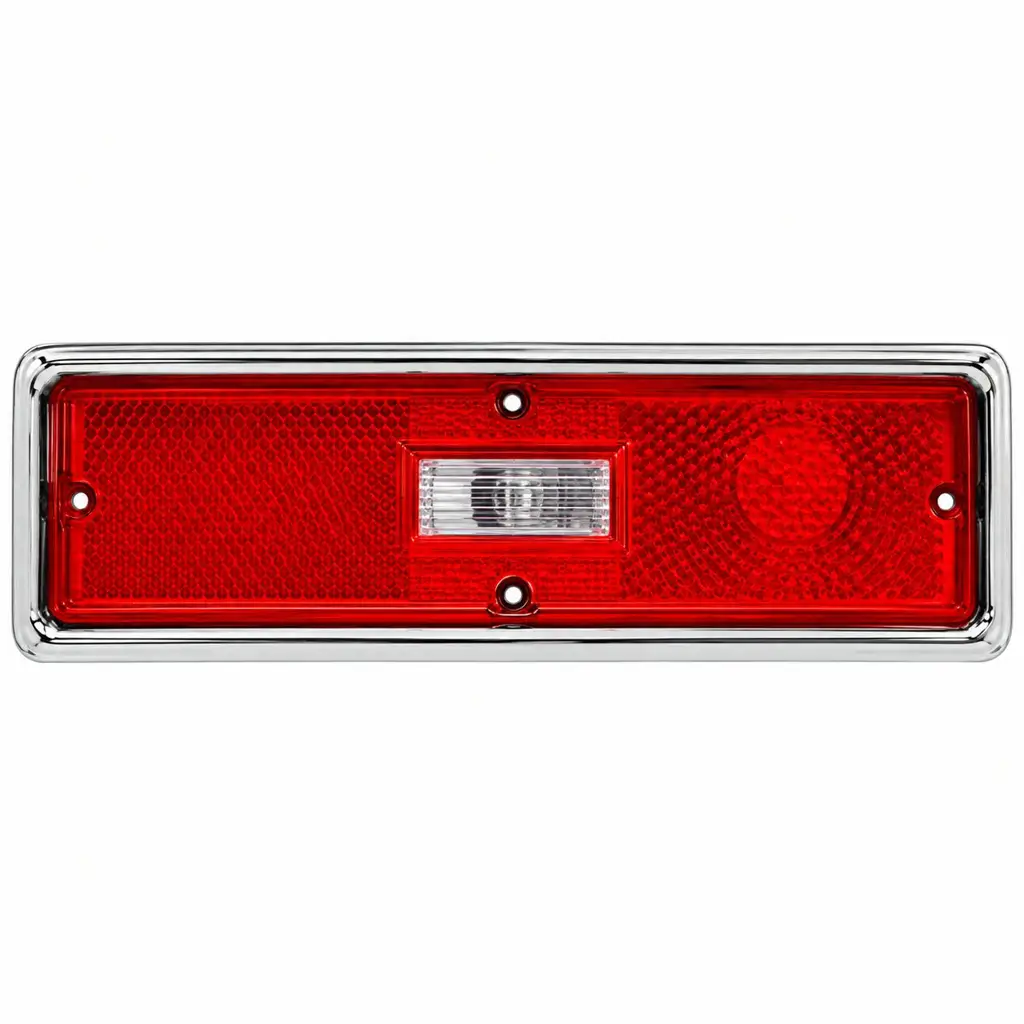 1970-1971 Chevy Nova Tail Light Assemblies – Pair LH RH – Rectangular Backup Lens image 2