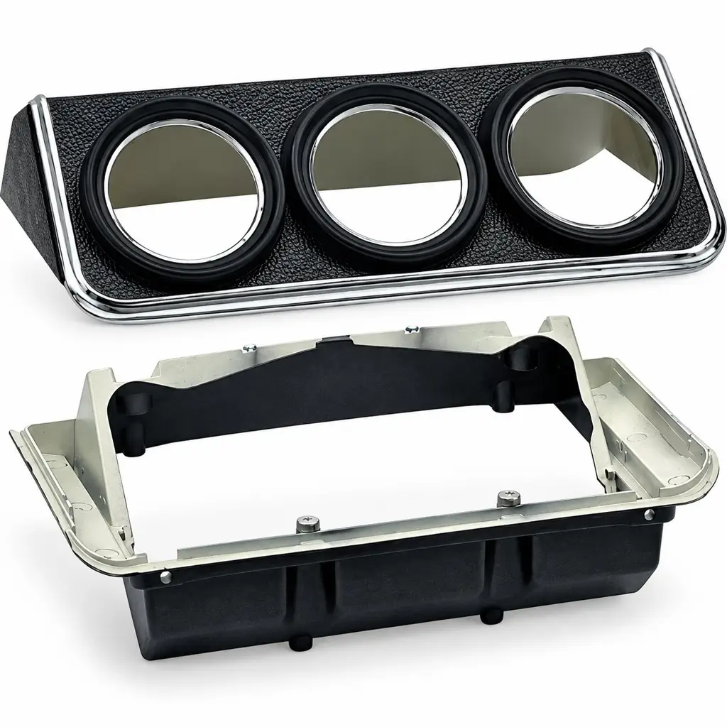 1967 Chevrolet Camaro Pontiac Firebird Console Gauge Housing Assembly – Die-Cast image 4