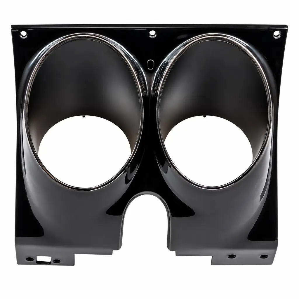 1967-1968 Chevrolet Camaro Pontiac Firebird Dash Instrument Carrier Assembly – Black & Chrome