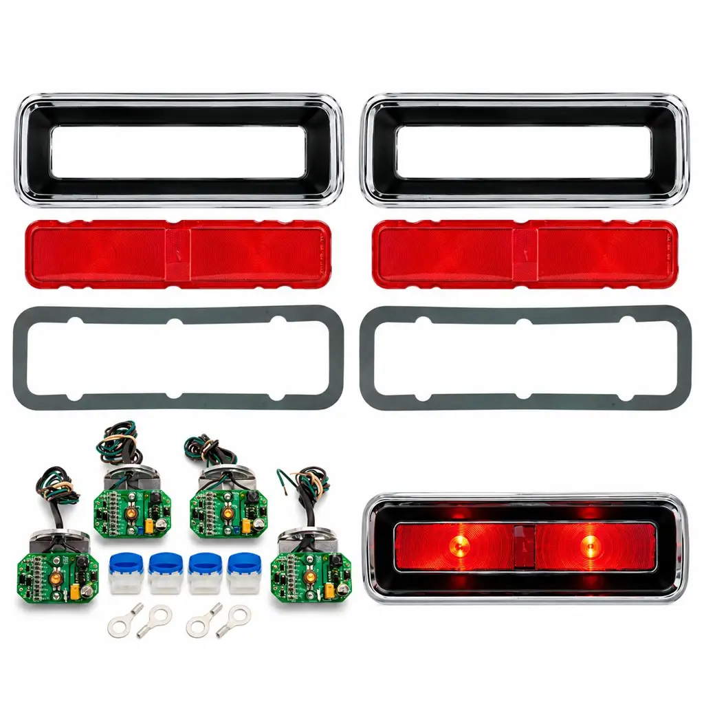 1967 Chevy Camaro RS Complete LED Tail Light Kit – Dakota Digital – Bezels, Lenses & Gaskets – Pair