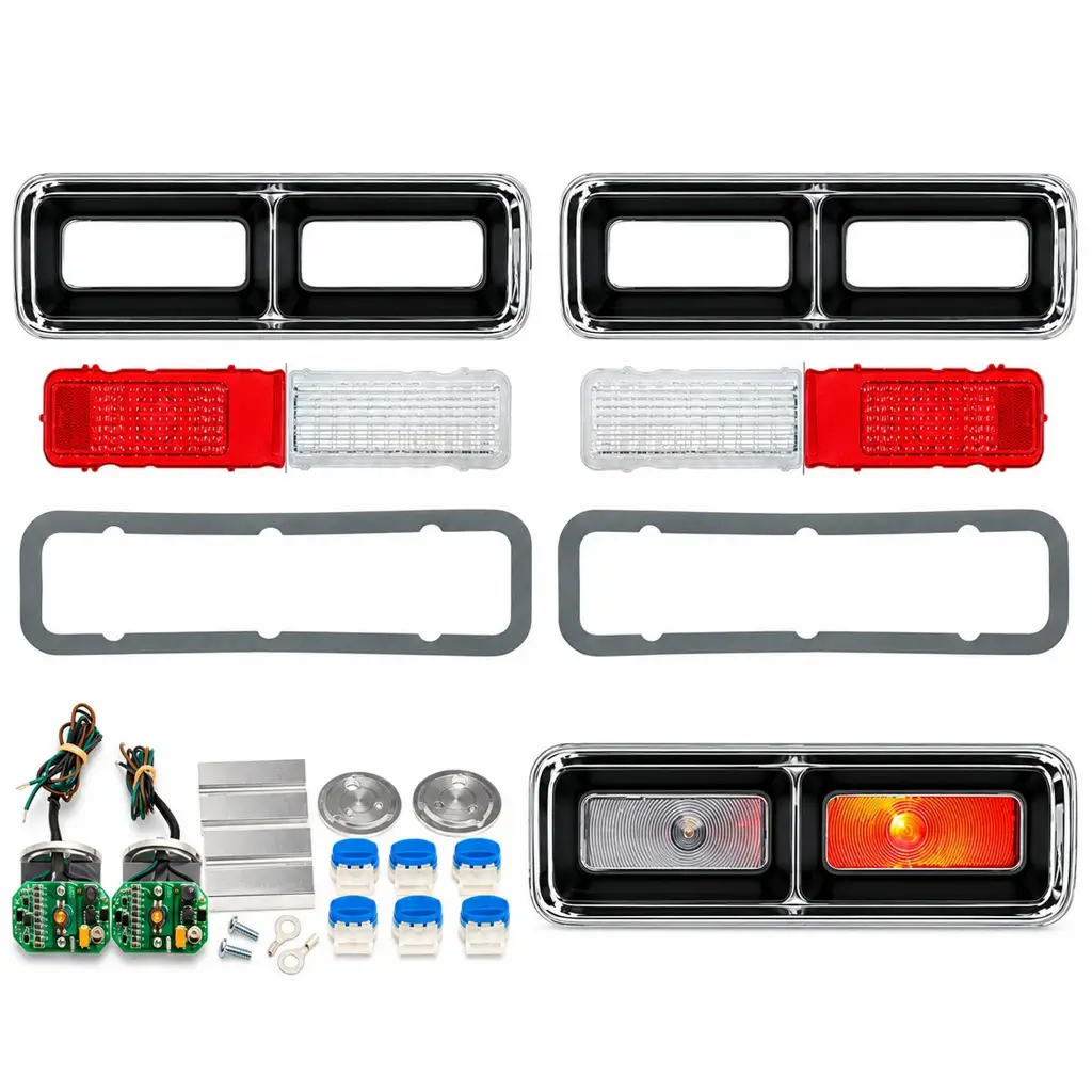 1968 Chevrolet Camaro Dakota Digital LED Tail Light Conversion Kit with Lenses, Bezels & Gaskets – Pair