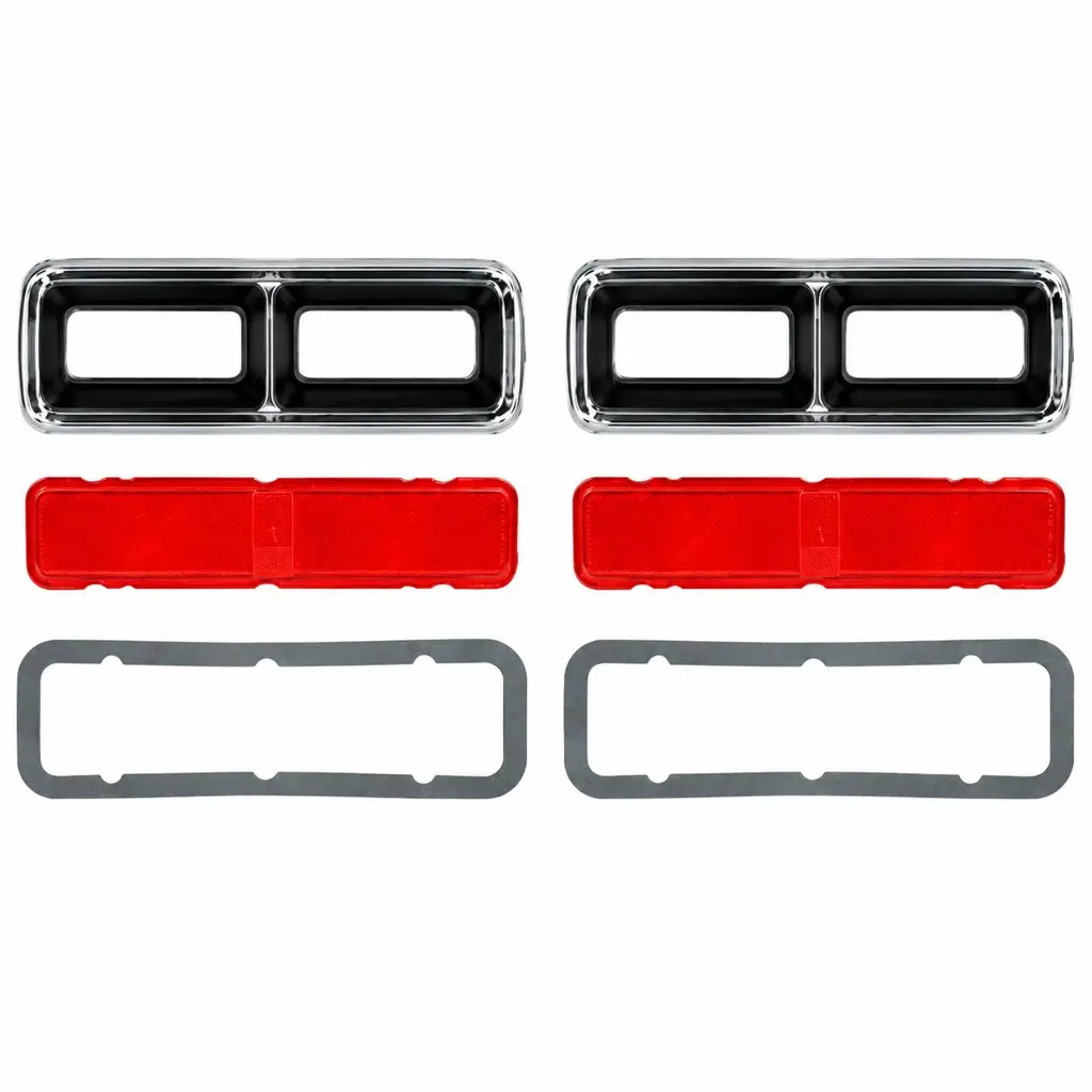 1968 Chevrolet Camaro RS Complete Dakota Digital LED Tail Light Kit with OER Bezels & Lenses – Pair image 3