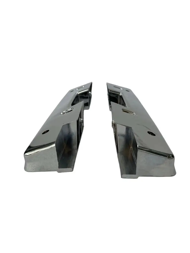 1962–1964 Chevy Impala & Impala SS Front Door Arm Rest Bases – Chrome – Pair LH RH image 4