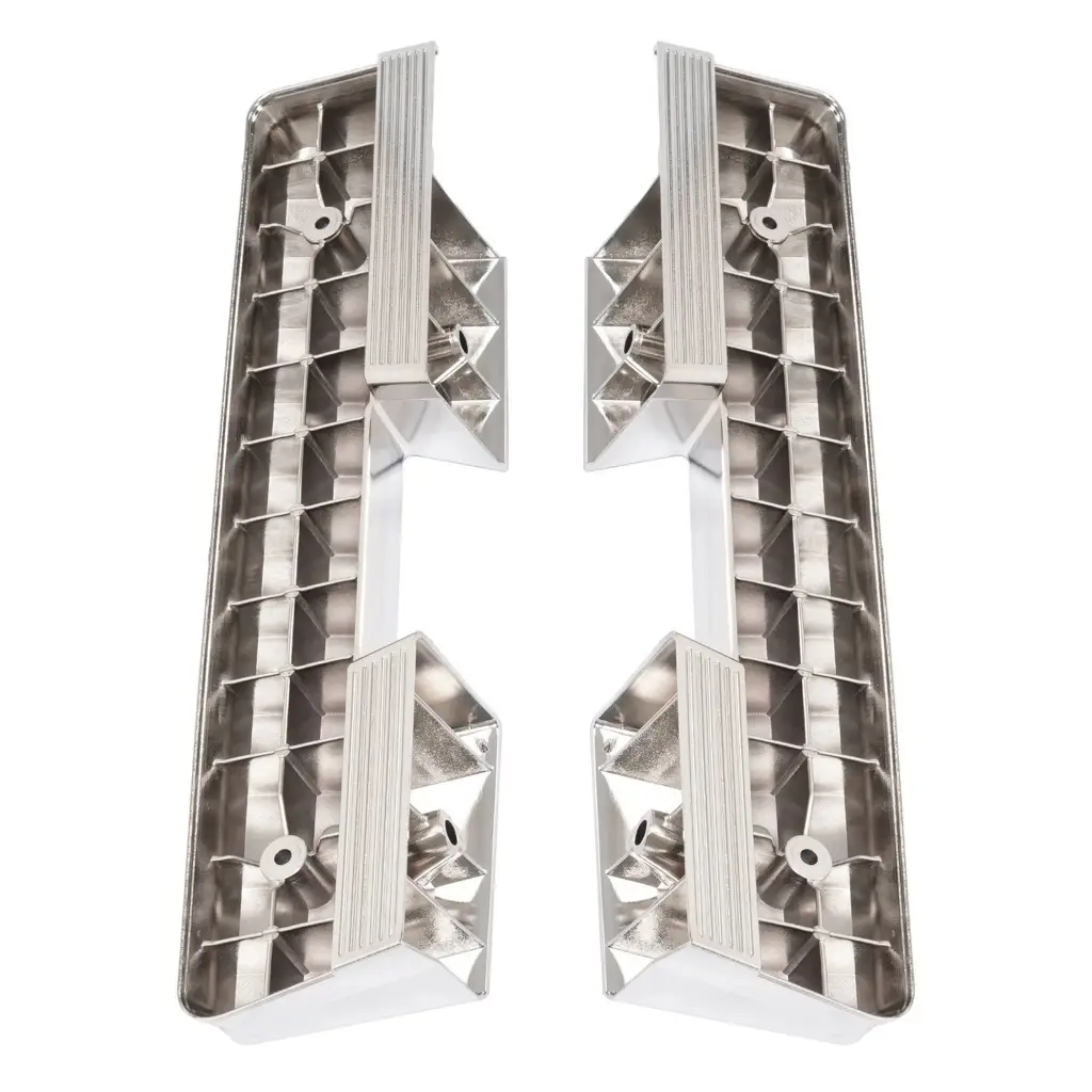 1962–1964 Chevy Impala & Impala SS Front Door Arm Rest Bases – Chrome – Pair LH RH image 12