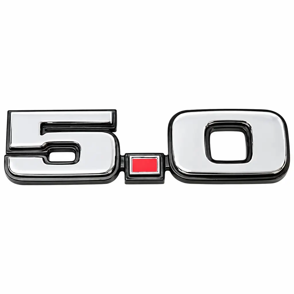 1979-1993 Ford Mustang Bronco F-Series Capri 5.0 Front Fender Emblems - Pair image 2