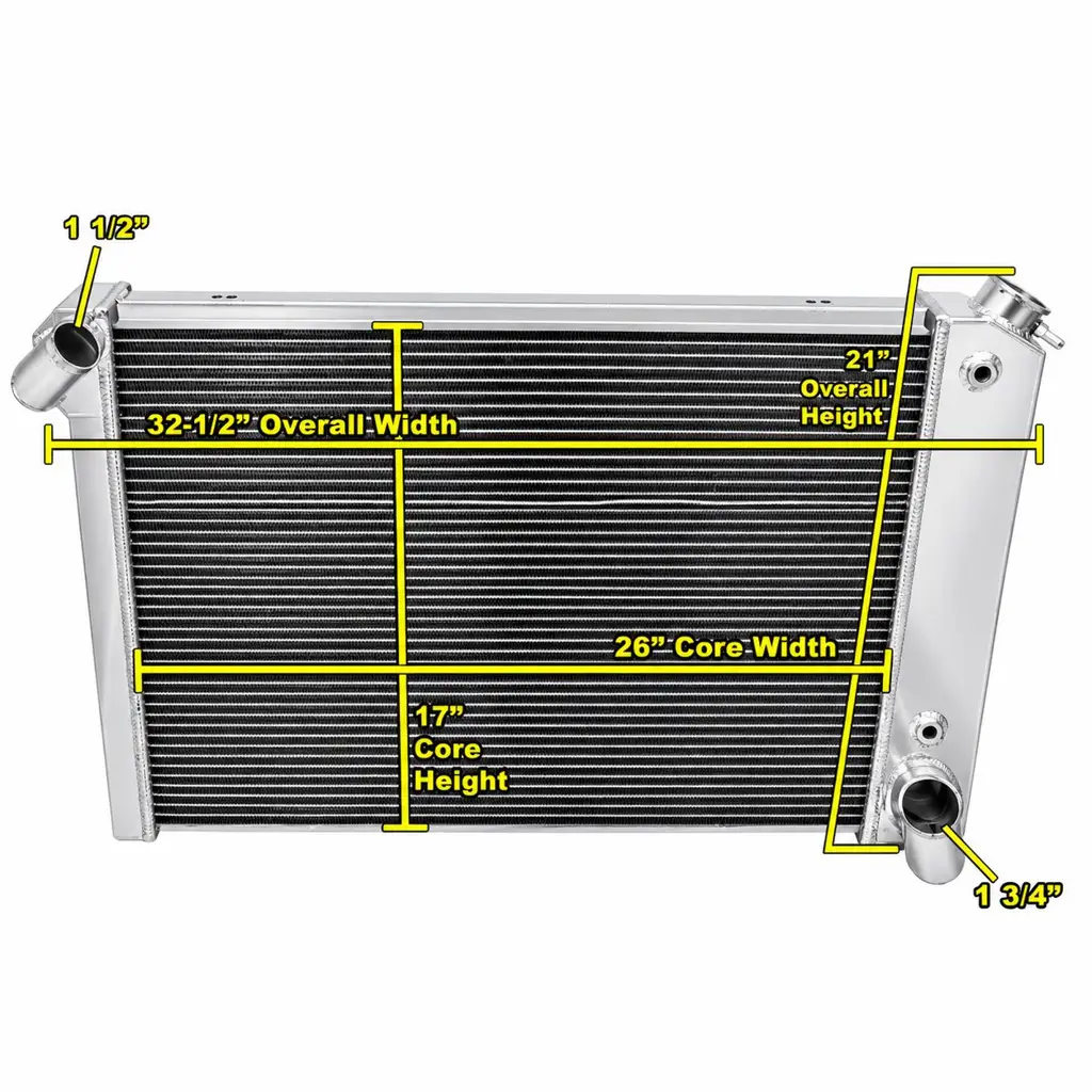 1969–1972 Chevrolet Corvette Champion Aluminum Radiator – Crossflow – CC1655 image 3