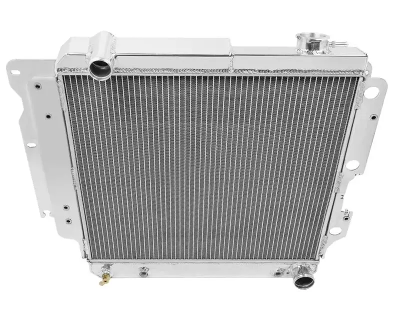 Champion Four Row Aluminum Radiator for 1987-2006 Jeep Wrangler YJ with Chevy Conversion CC8101
