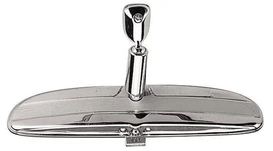 Chrome Rear View Mirror w/Day and Night Switch Universal Fit for Ford, Chevy, Mopar thumbnail 2
