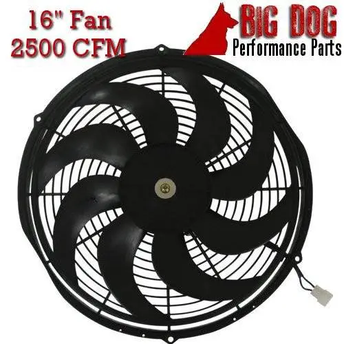 Three Row All Aluminum Radiator + Fan and Relay for 1964-1965 Pontiac Tempest, GTO, LeMans CC1678 thumbnail 2