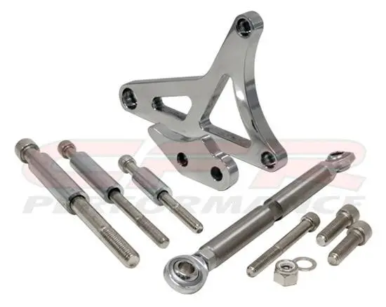 Alternator Bracket Set for 1979 to 1993 Ford Mustang 5.0 Polished Billet Aluminum thumbnail 2