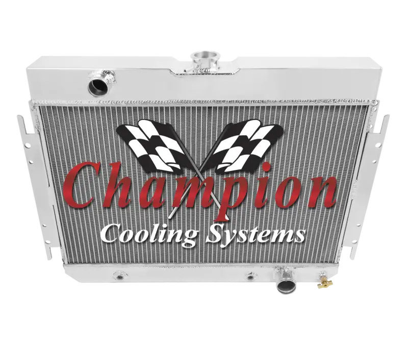 Champion Three Row Aluminum Radiator Combo 1963-1968 GM Impala Bel Air Chevelle FSCC289Combo thumbnail 2