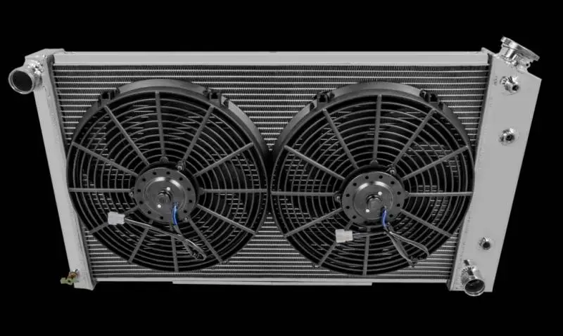Champion Three Row All Aluminum Radiator 1968-1985 GM, Chevy, Buick, Olds, Pontiac CC161-Combo thumbnail 3