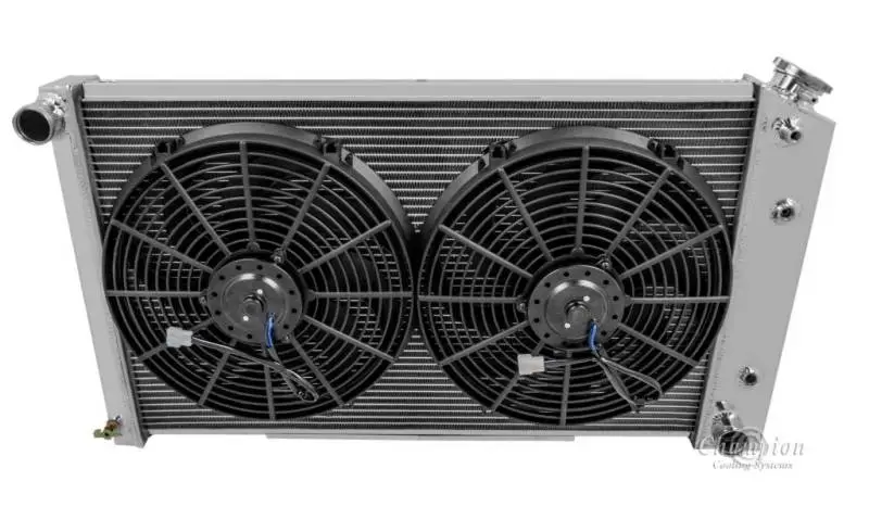 Three Row All Aluminum Radiator Combo for 1968-1985 GM, Chevy, Buick, Olds, Pontiac FSCC161