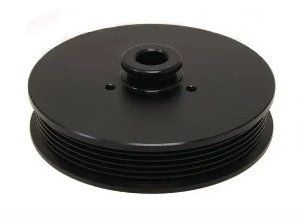 Power Steering Pulley for 5.0 Mustang 1979 to 1993 Anodized Black Billet Aluminum