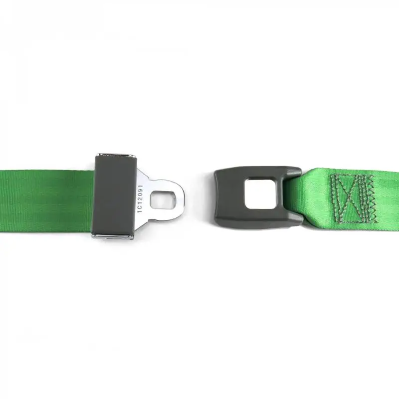 2 Point Green Lap Seat Belt, Standard Buckle, Pair thumbnail 2