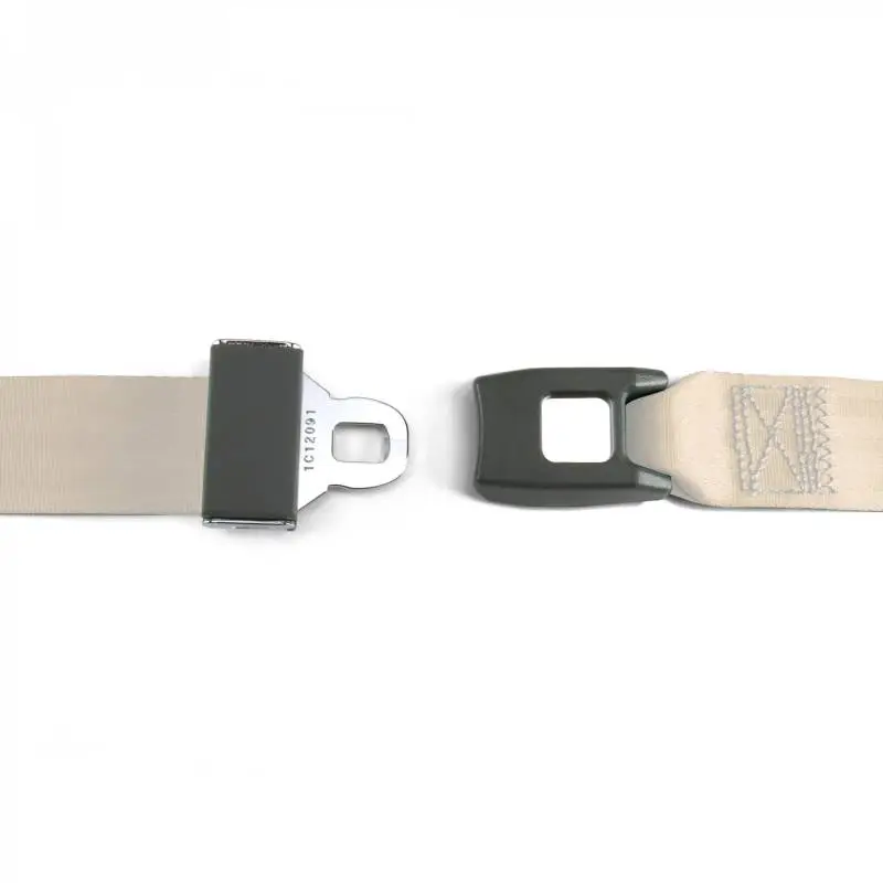 2 Point Offwhite Lap Seat Belt, Standard Buckle, Pair thumbnail 2