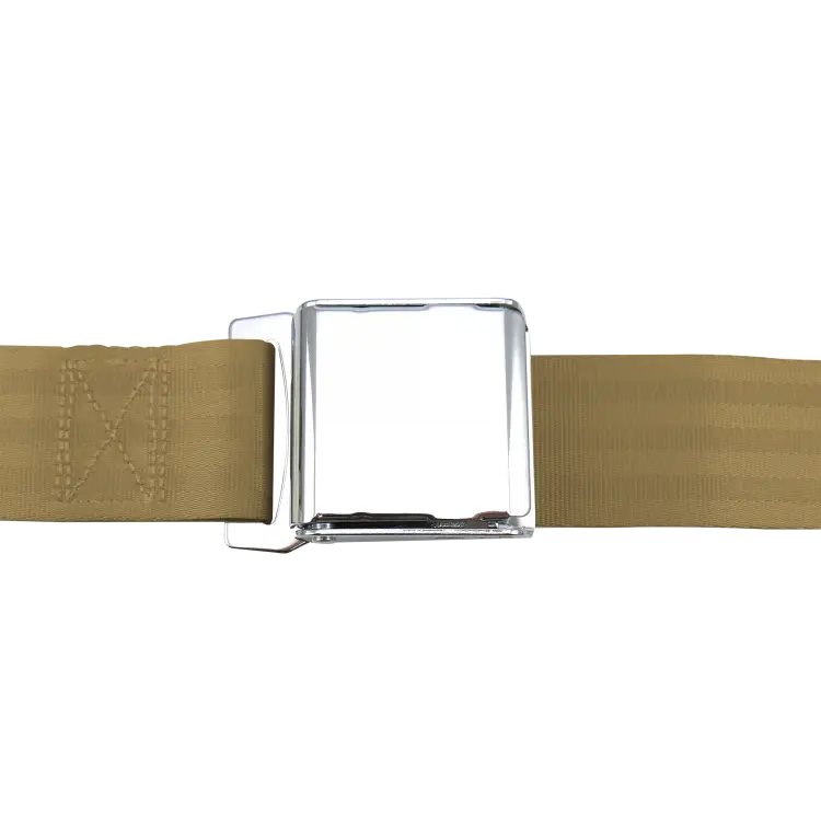 3 Point Retractable Lap Seat Belt, Airplane Buckle, Pair, Your Choice of Color thumbnail 4