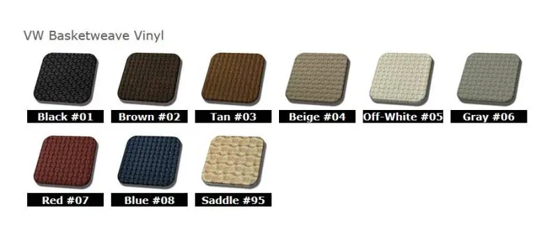 1956-1964 VW Volkswagen Bug Beetle Slip On Seat Upholstery, Front Seats Only thumbnail 2