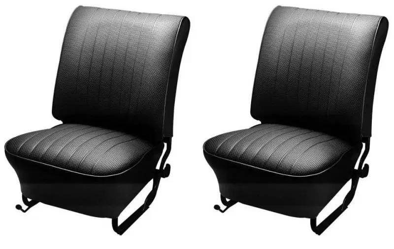 1954-55 VW Volkswagen Bug Beetle Sedan, Convertible Original Style Seat Upholstery, Front Only -Pair