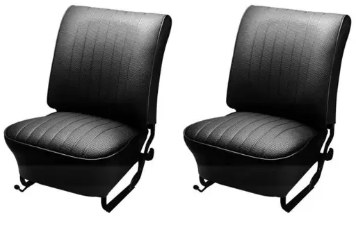 1954-55 VW Volkswagen Bug Beetle Sedan, Convertible Original Style Seat Upholstery, Front Only -Pair