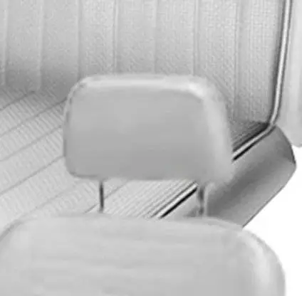 1968-74 VW Volkswagen Karmann Ghia Sedan, Convertible Original Style Headrest Covers - Pair