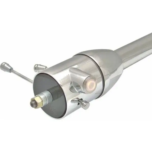 32" White Push Button Start Chrome Steering Column Floor Shift from Helix