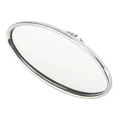 Chrome Billet Aluminum Oval Rear-View Mirror thumbnail 2