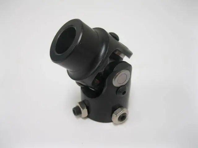 Steering Shaft Single U Joint 3/4" Round x 1" DD Column Size Black Powder Coated thumbnail 2