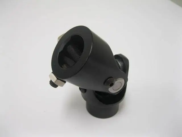 Steering Shaft Single U Joint 3/4" Round x 1" DD Column Size Black Powder Coated thumbnail 3