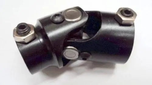 Steering Shaft Single U Joint 3/4" DD x 1" DD Column Size Black Powder Coated