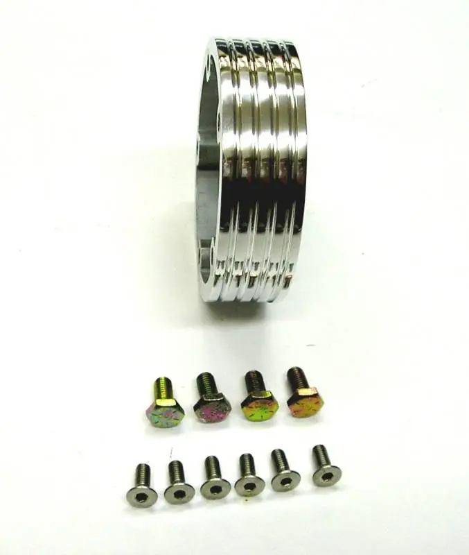 Five Hole Polished Billet Spacer, Your Choice of Size thumbnail 2
